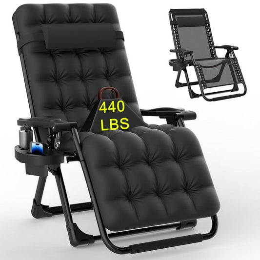 Suteck 26" Zero Gravity Recliner Chair, Black